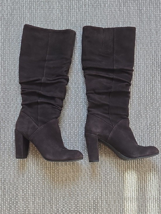 Nine West Shoes - Nine West Chocolate Brown Shiryl Suede Boots Size 6.5